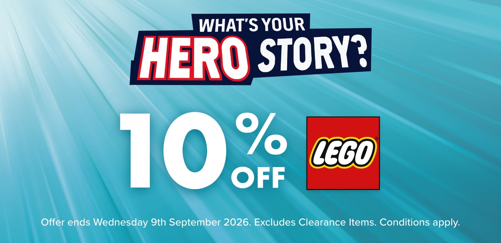 10% OFF LEGO®