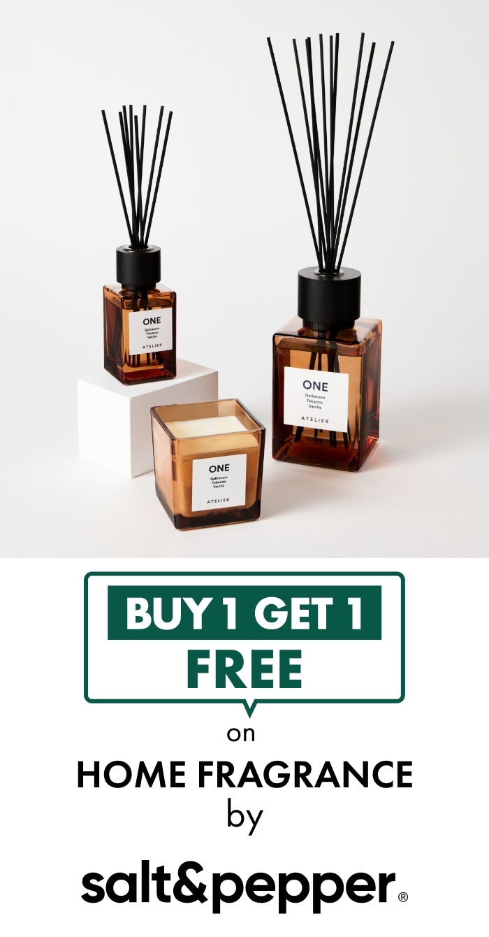 BUY 1 GET 1 FREE on Home Fragrance by Salt&Pepper