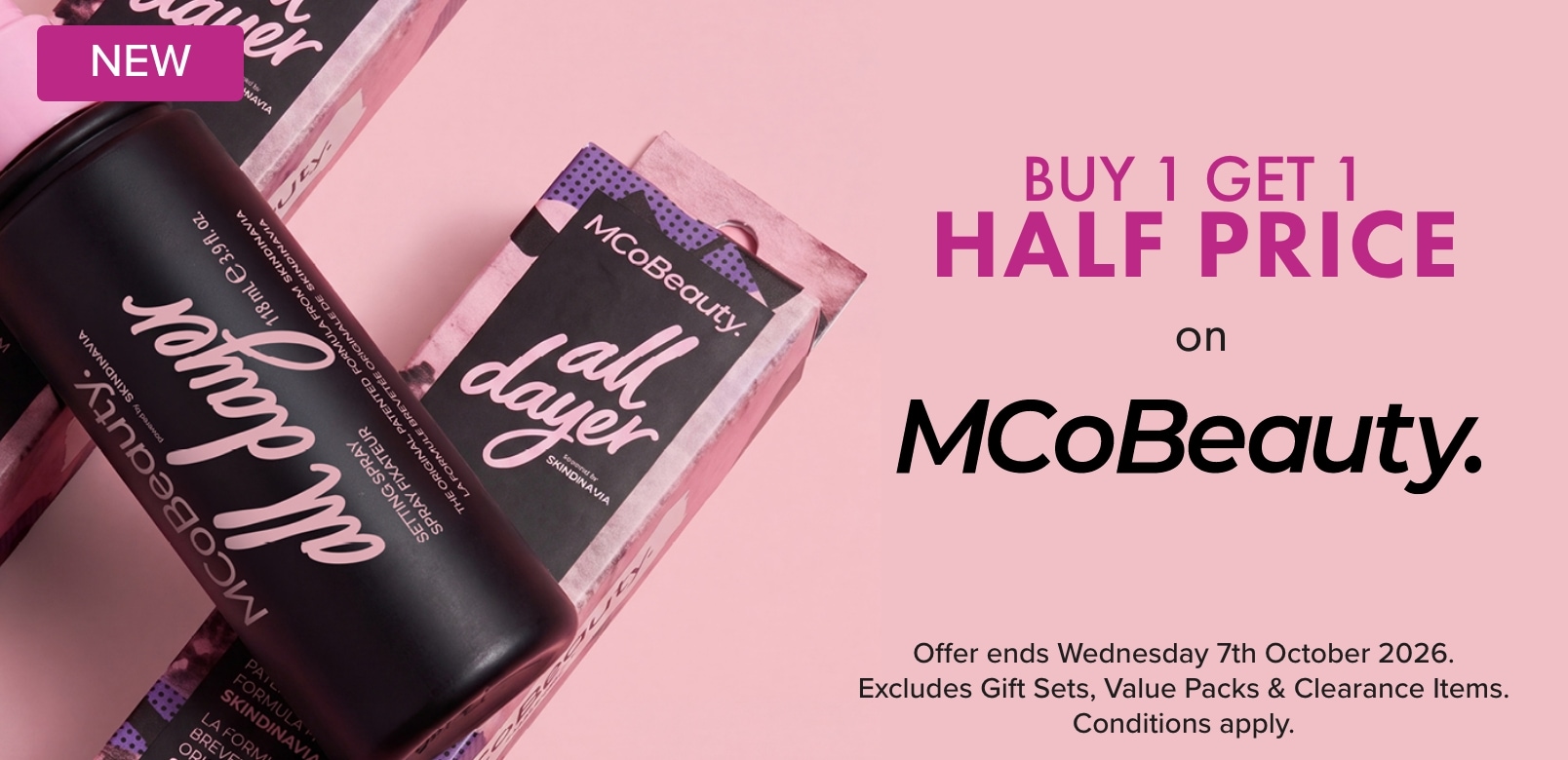 BUY 1 GET 1 HALF PRICE on McoBeauty