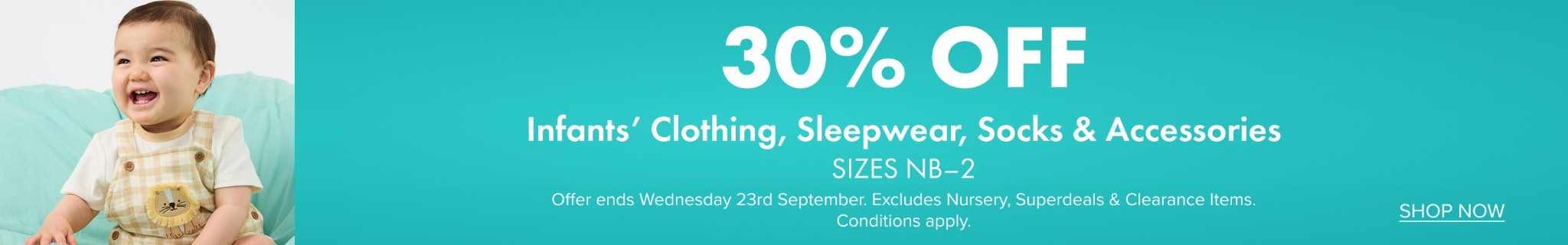 30% OFF Infantswear