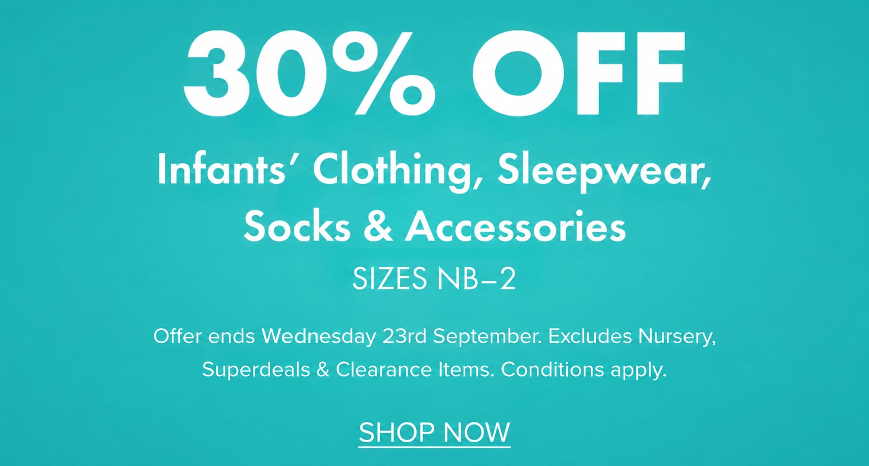 30% OFF Infantswear