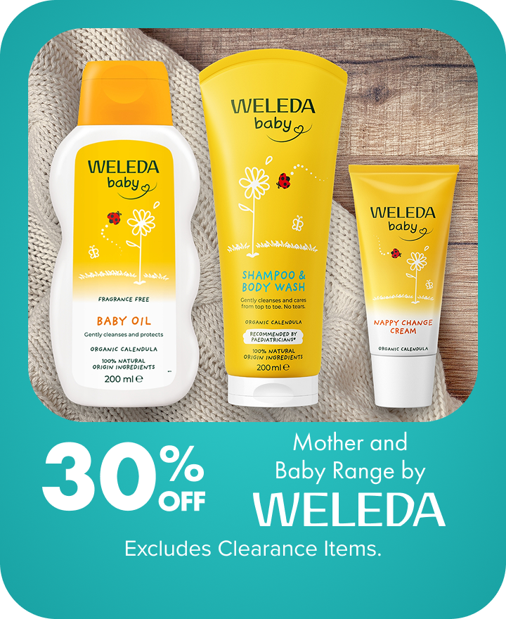 30% OFF Weleda Mother and Baby Range