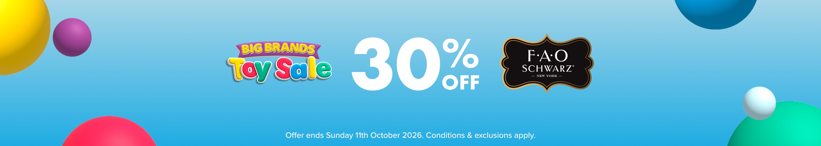 30% OFF FAO Schwarz