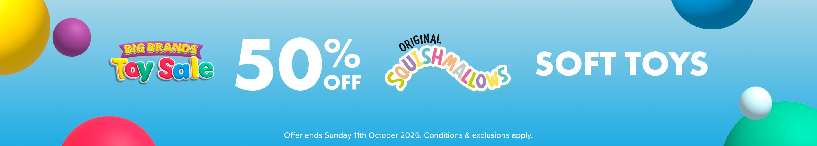 50% OFF Squishmallows Toys