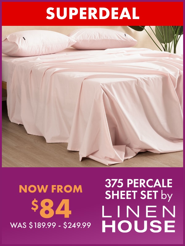 NOW FROM $84 375 Percale Queen Sheet Set