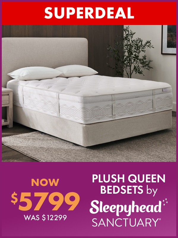 NOW $5799 Sanctuary Plush Queen Bedsets