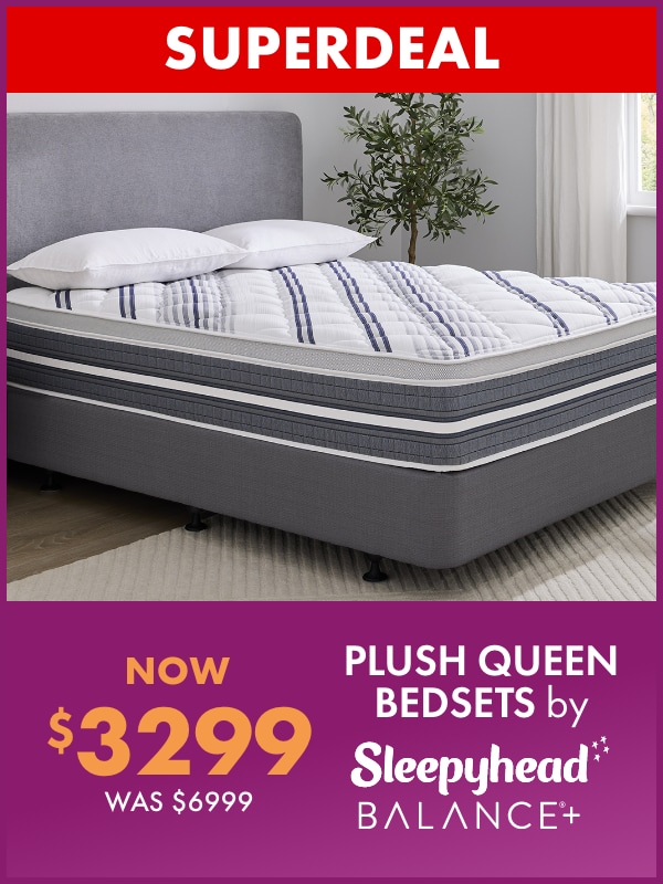 NOW $3299 Plush Queen Bedsets by Sleepyhead Balance