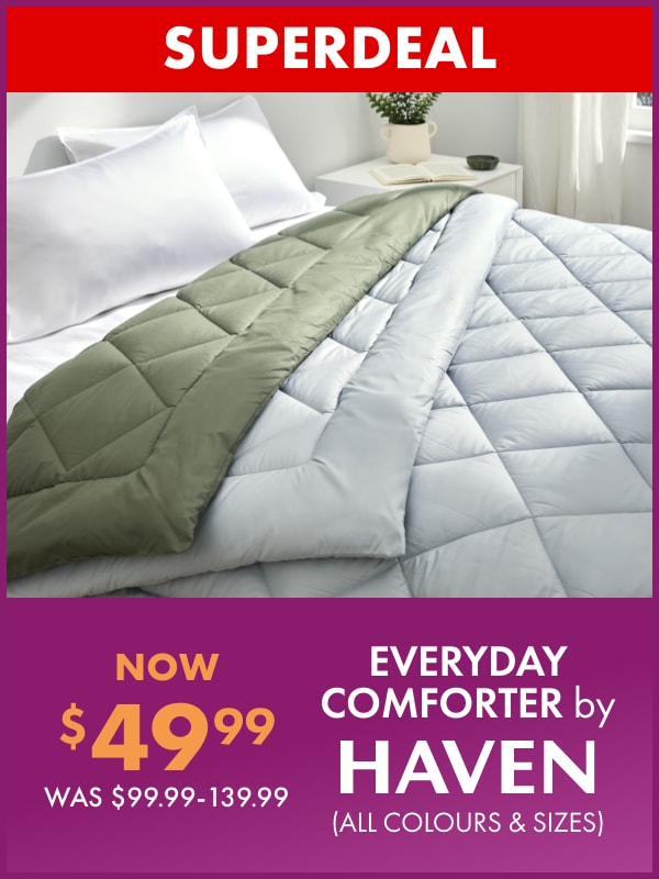 NOW $49.99 Everyday Comforter by Haven