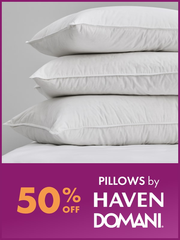 50% OFF Pillows by Haven, Domani
