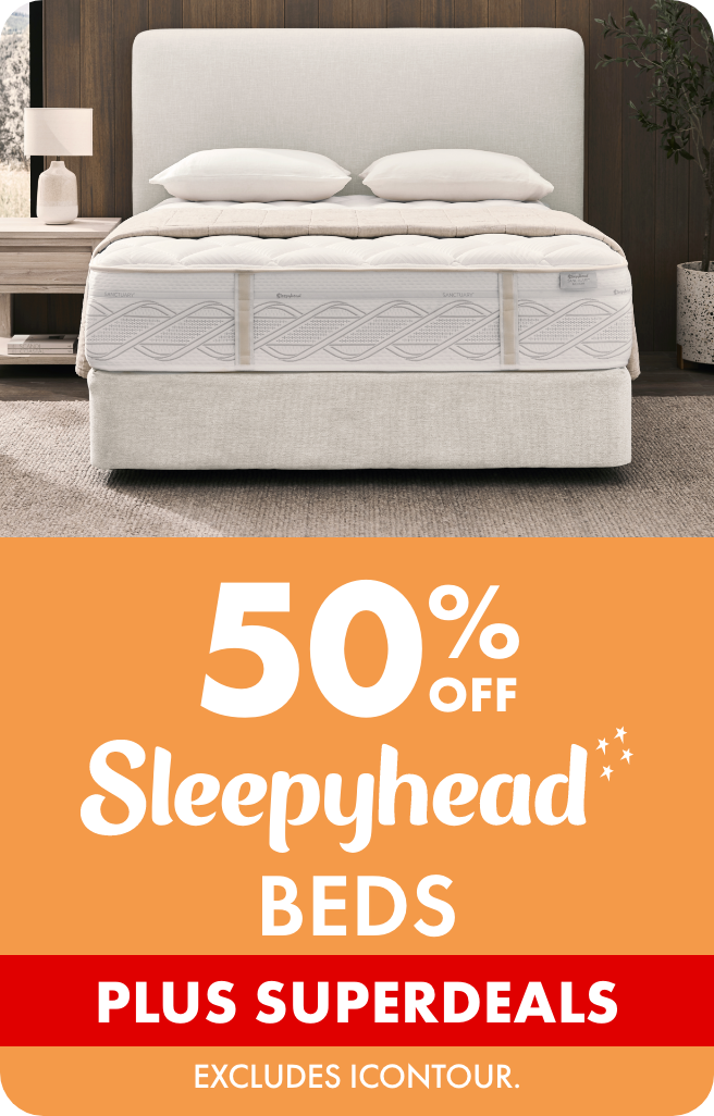 50% OFF Sleepyhead Beds