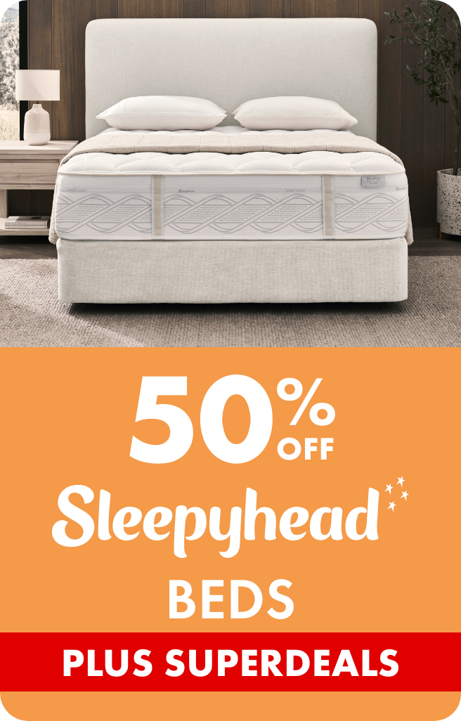 50% OFF Sleepyhead Beds
