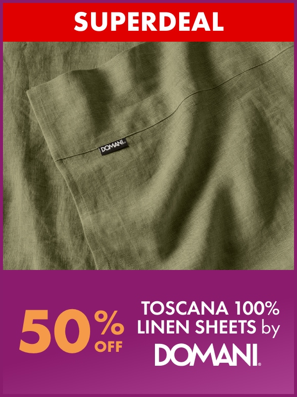 50% OFF Toscana Linen Sheets by Domani