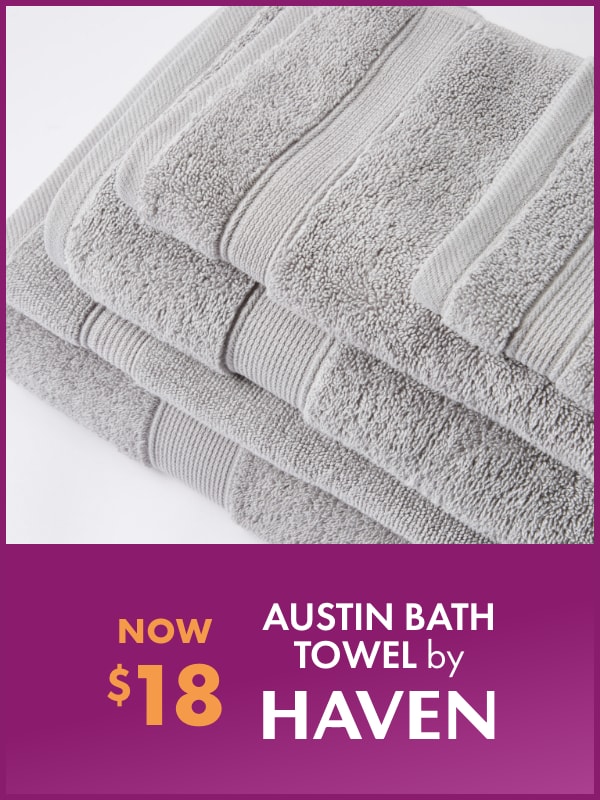 NOW $18 Austin Bath Towel by Haven