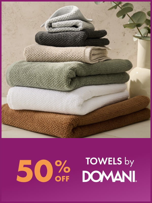 50% OFF Towels by Domani