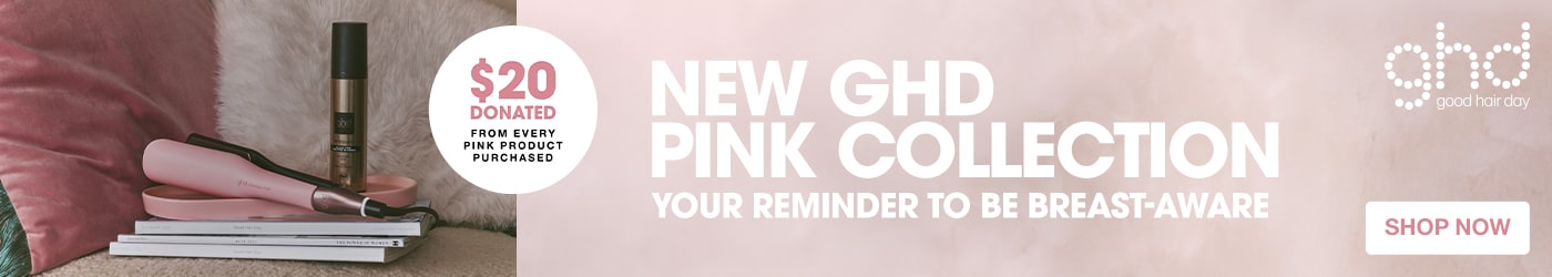 NEW GHD Pink Collection - Your Reminder to be Breast-Aware