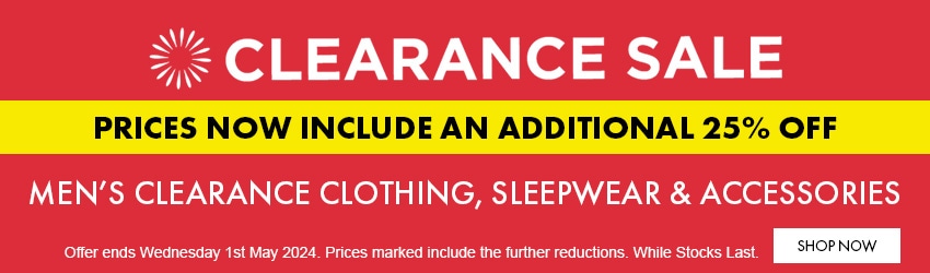 Take a Further Clearance- 25% OFF-mens