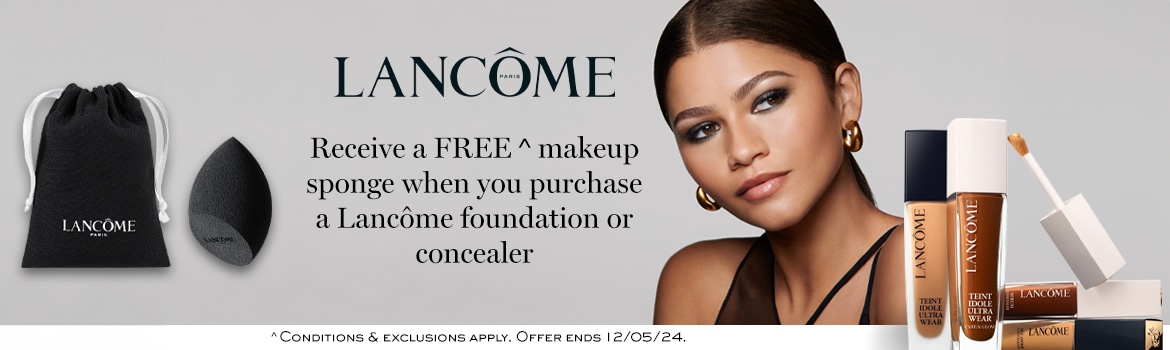 Lancome Beauty Blender when you purchase a Foundation or Concealer by Lancome