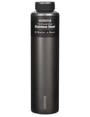 Sistema Chic Stainless Steel Bottle, 600ml, Assorted product photo