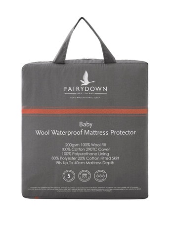 Fairydown Wool Cot Mattress Protector product photo
