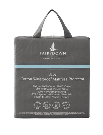 Fairydown Cotton Cot Mattress Protector product photo