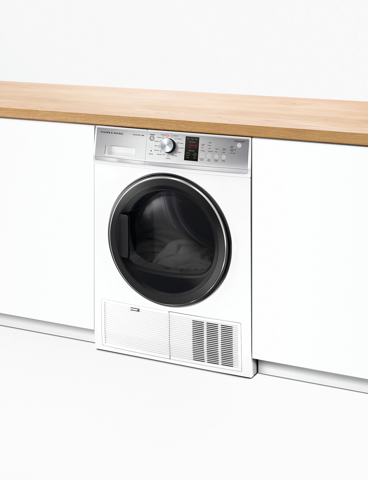 Fisher & Paykel 8kg Heat Pump Condensing Dryer, White, DH8060P3