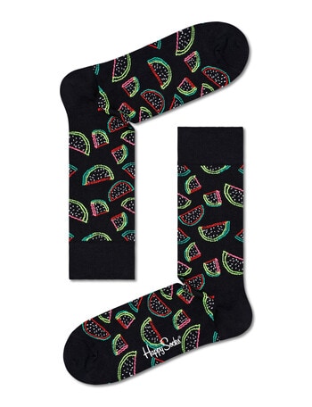 Happy Socks Cotton-Blend Sock, Watermelon, Black product photo