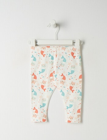 Teeny Weeny Catmaid Summer Time Legging, White product photo