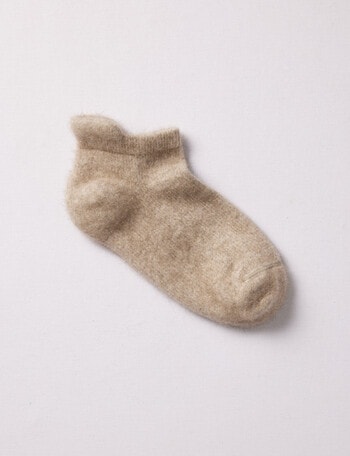 NZ Sock Co. Possum Merino Slipper, Natural, 4-9 product photo