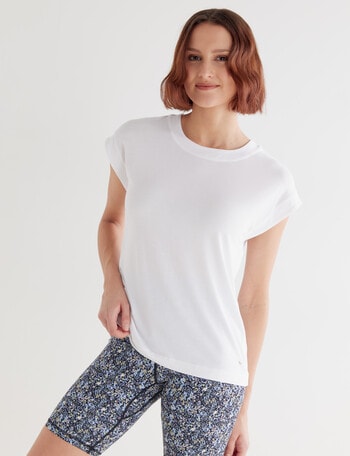 Superfit Extended Sleeve Modal Tee, White product photo
