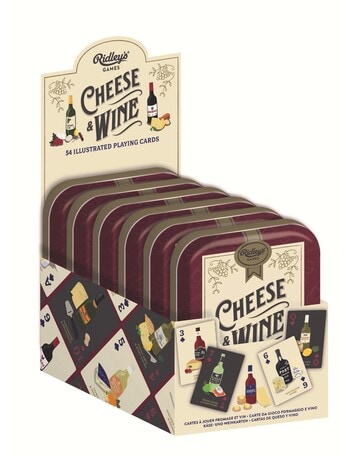Ridley's Cheese & Wine Playing Cards product photo