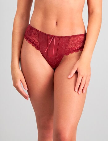 Bendon Yvette Bikini Brief, Tibetan Red, S-XL product photo