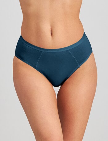 Bendon Body Cotton High Cut Brief, 2-Pack, Medieval Blue & Ink, S-XL product photo