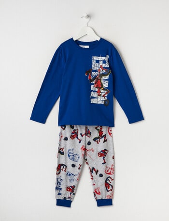 Licensed Spidey Hangtime Pyjama Set, Sport Blue & Gainsboro Marle product photo