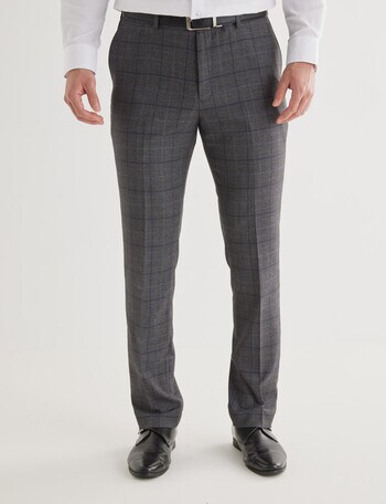 Laidlaw + Leeds Tailored Check Suit Pant, Navy & Charcoal product photo
