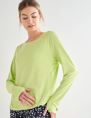 Superfit Long Sleeve Limitless Tee, Lime product photo