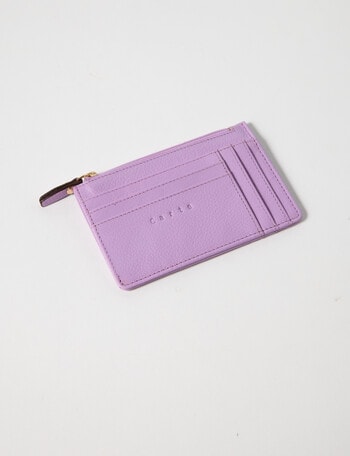 Carte Leather Card Holder, Foxglove product photo
