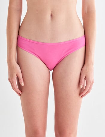 Honey Vegas Cotton Bikini Brief, Hot Pink, 6-16 product photo